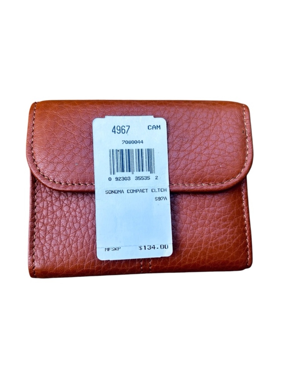 Coach Sonoma Compact Clutch Wallet Brown Leather Vintage Snap Closure - Picture 3 of 10